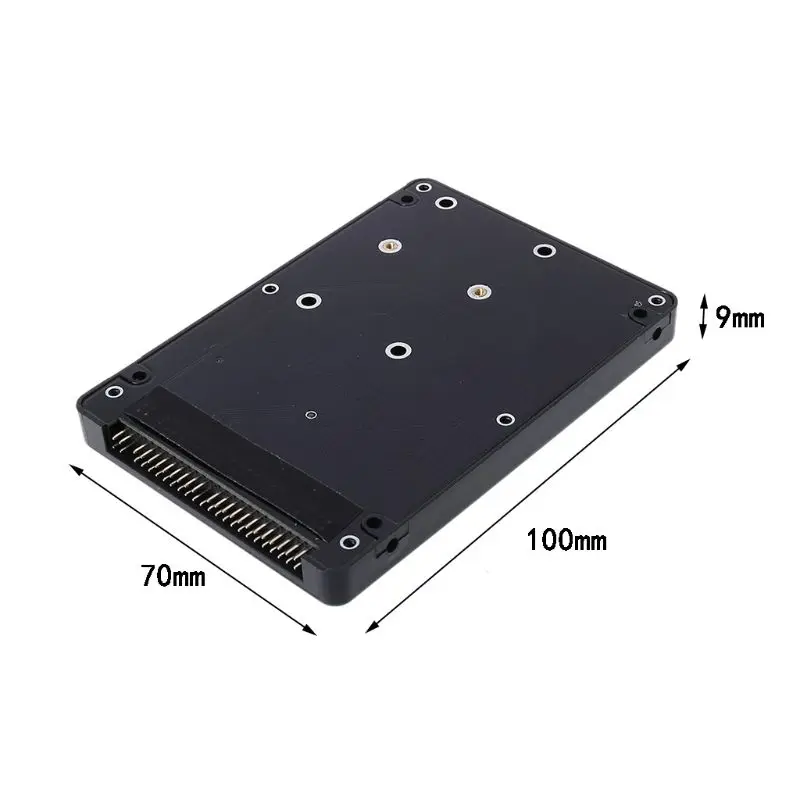 Adatto per adattatore convertitore mSATA SSD a IDE a 44 pin come rigido HDD IDE da 2,5 pollici con custodia per custodia