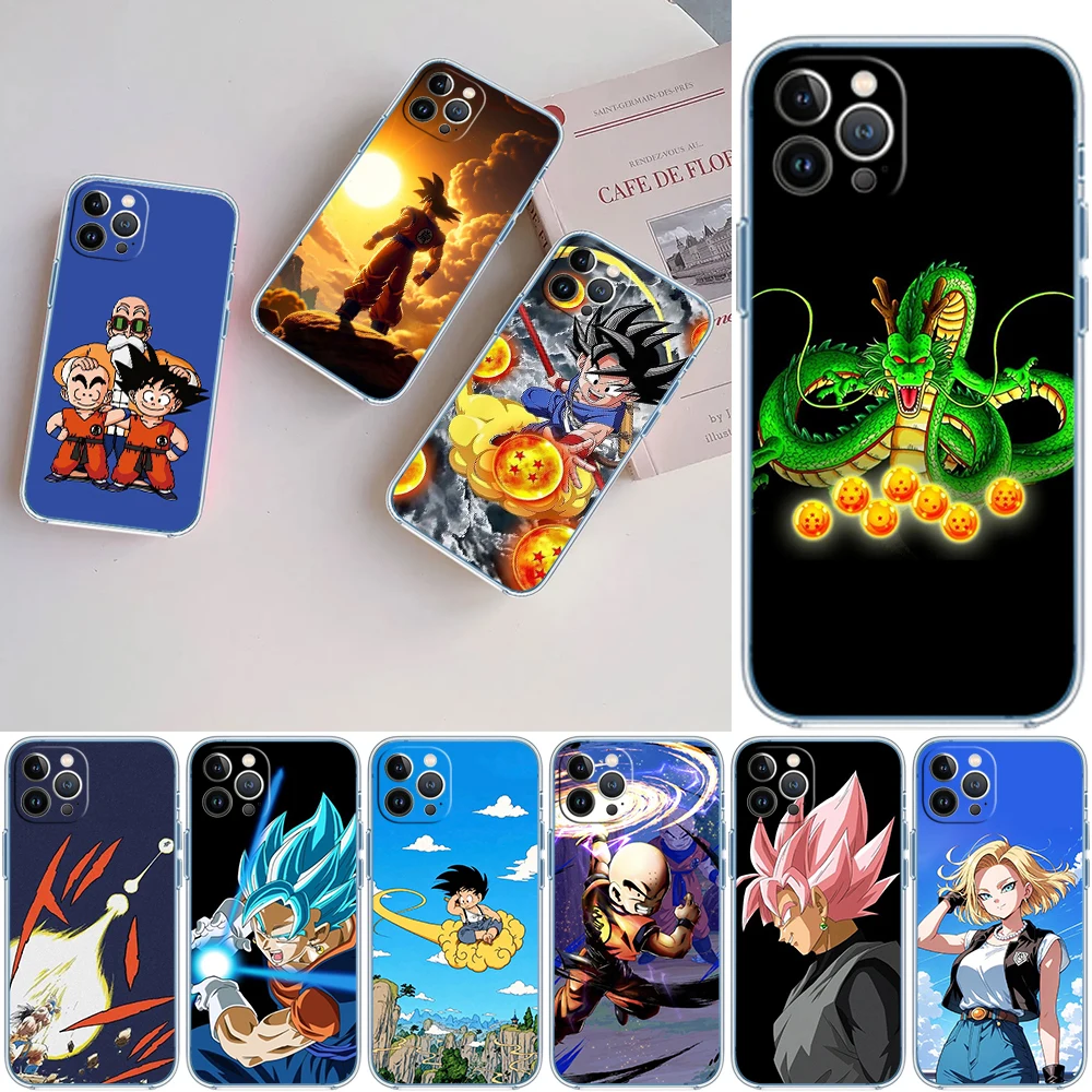 HK23 Goku Dragon Ball Transparent Phone Case for Samsung Galaxy A04 A04S A14 A23 A34 A54 M23 M33 M52 M53