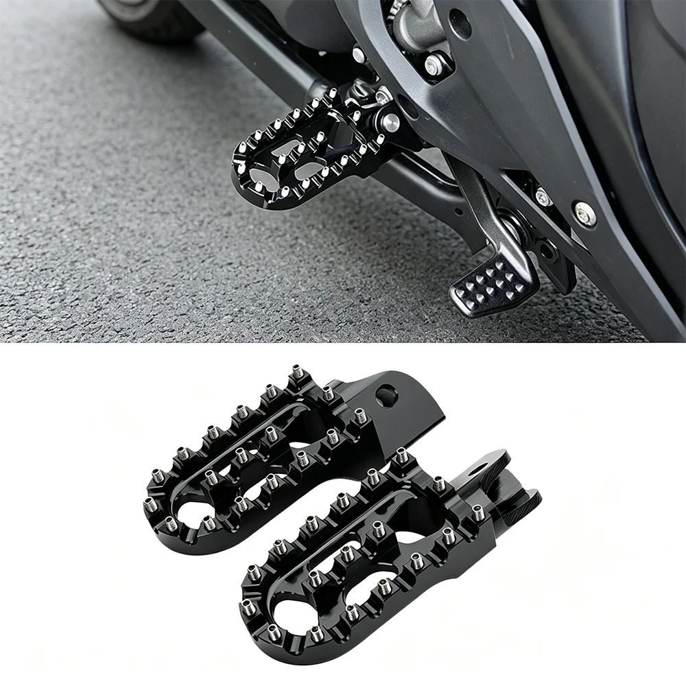 For BMW Series R1300GS R1250GS R1200GS F900GS F850GS F750 Motorcycle Footpeg Black Wide Footrest GS ADV Moto Accessories
