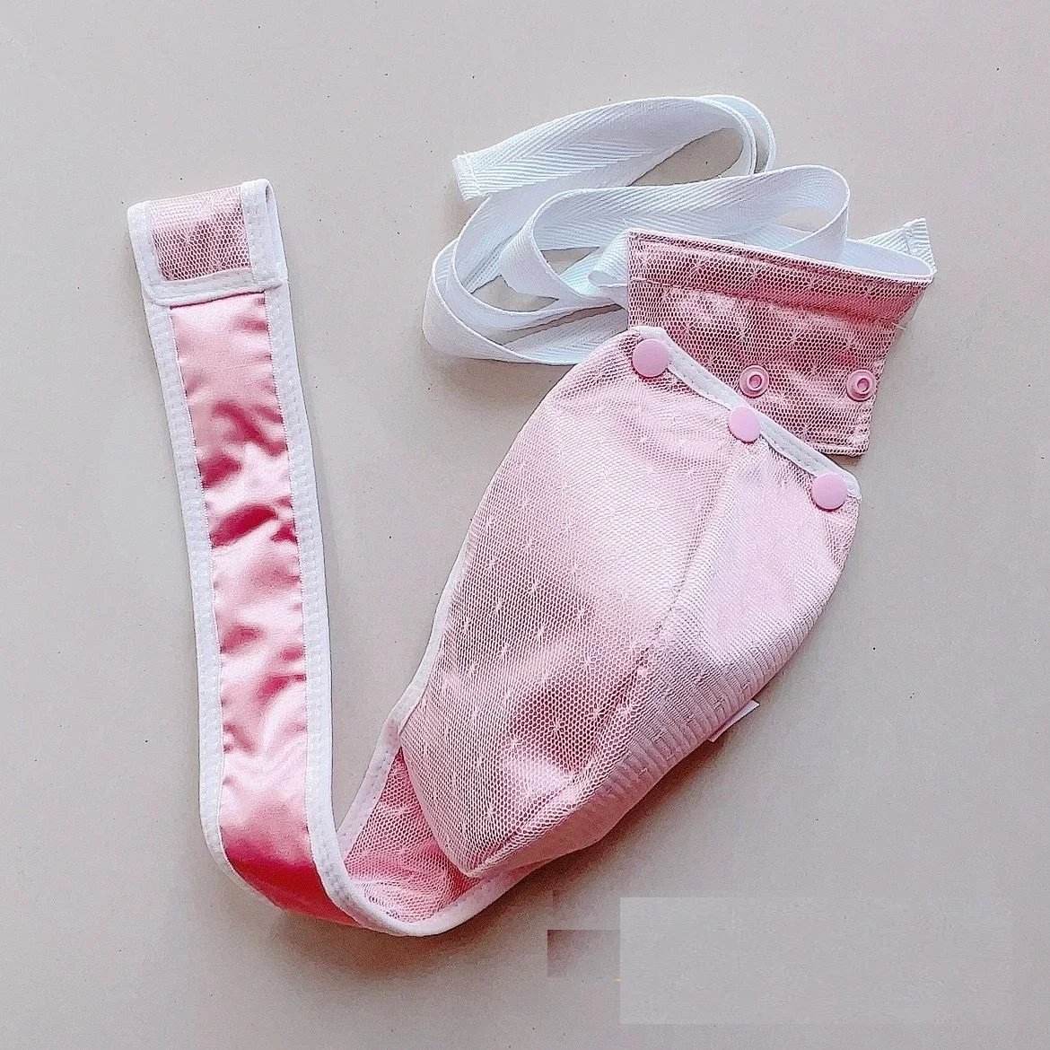 Handmake Pink Silky Man's Briefs Live Show Club DJ Bar Sexy Costumes FKK Party T Shape