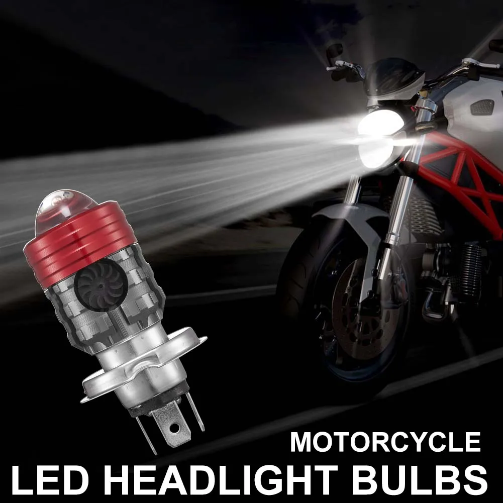 

Projector Lens LED Headlight Bulb for Motorcycle Scooter 20W Dual Color High Beam White 6500K Low Beam Lemon Yellow 3000K