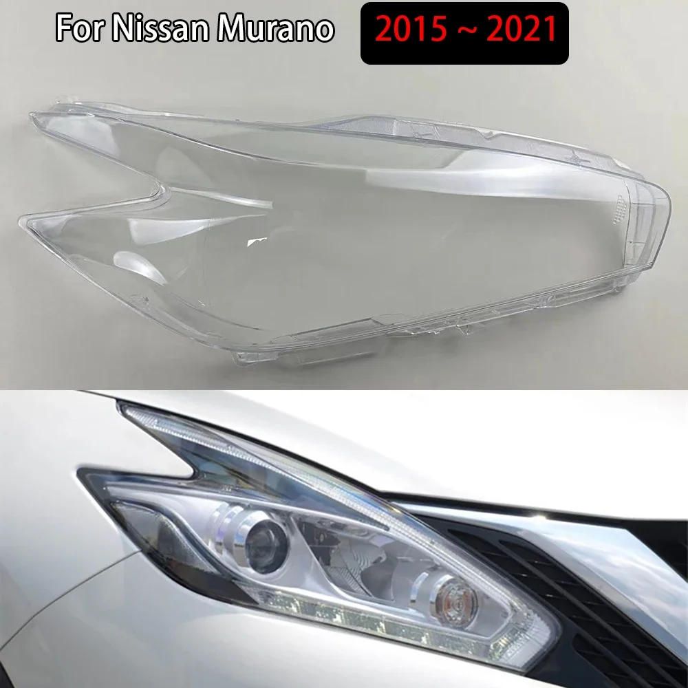 

For Nissan Murano 2015 2016 2017 2019 2021 Front Headlight Cover Headlamp Cover Lamp Shell Transparent Lampshade Lens Plexiglass