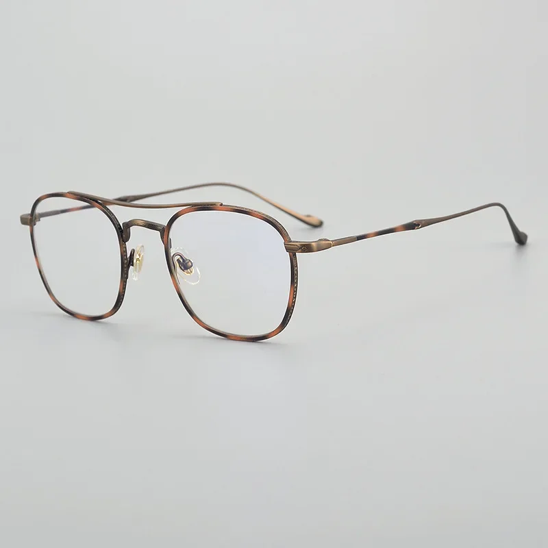 

Colorful Pilot-Style Double-Beam Titanium Unisex Reading Frames Myopia Presbyopia Lightweight Prescription Eyewear Men Women