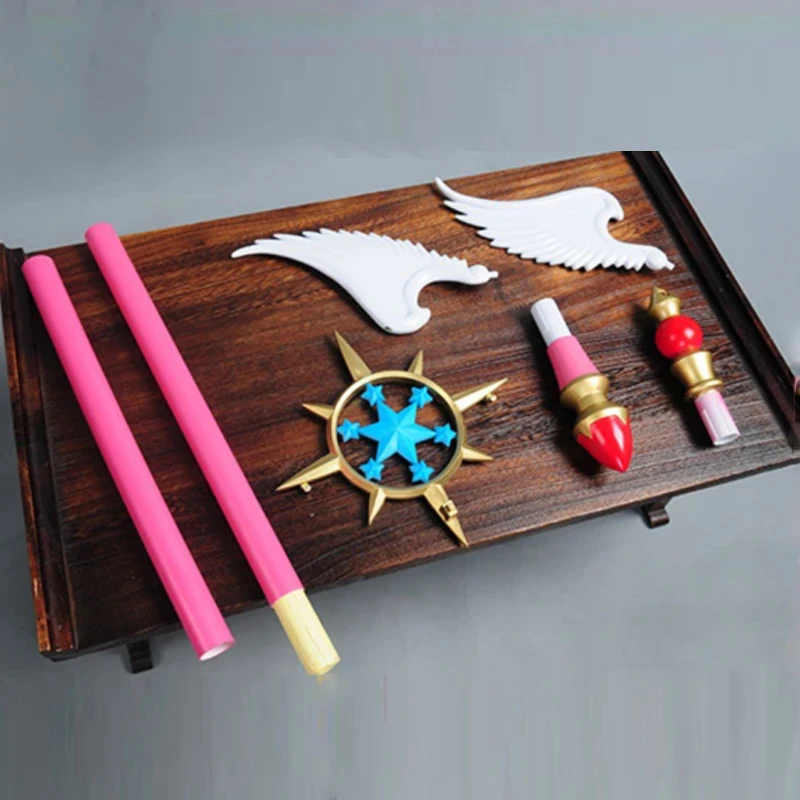 x;3,r'b\7/Anime Cardcaptor Toy Sakura Clow Bird Head Clear Card Captor Birdhead Star Wings Magic Wand Cosplay Mo6;n,9\j/5'k - view 5