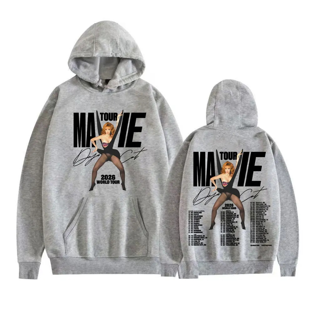 Doja Cat Ma Vie 2025 جولة حول العالم Merch هوديي الخريف/الشتاء الرجال النساء موضة الهيب هوب جماليات القطن الخالص هوديي غير رسمي #3