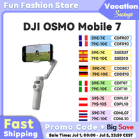 DJI Osmo mobile 7 Smartphone Gimbal Stabilizer Native Tracking With Integrated Audio & Lighting Capabilities Original New