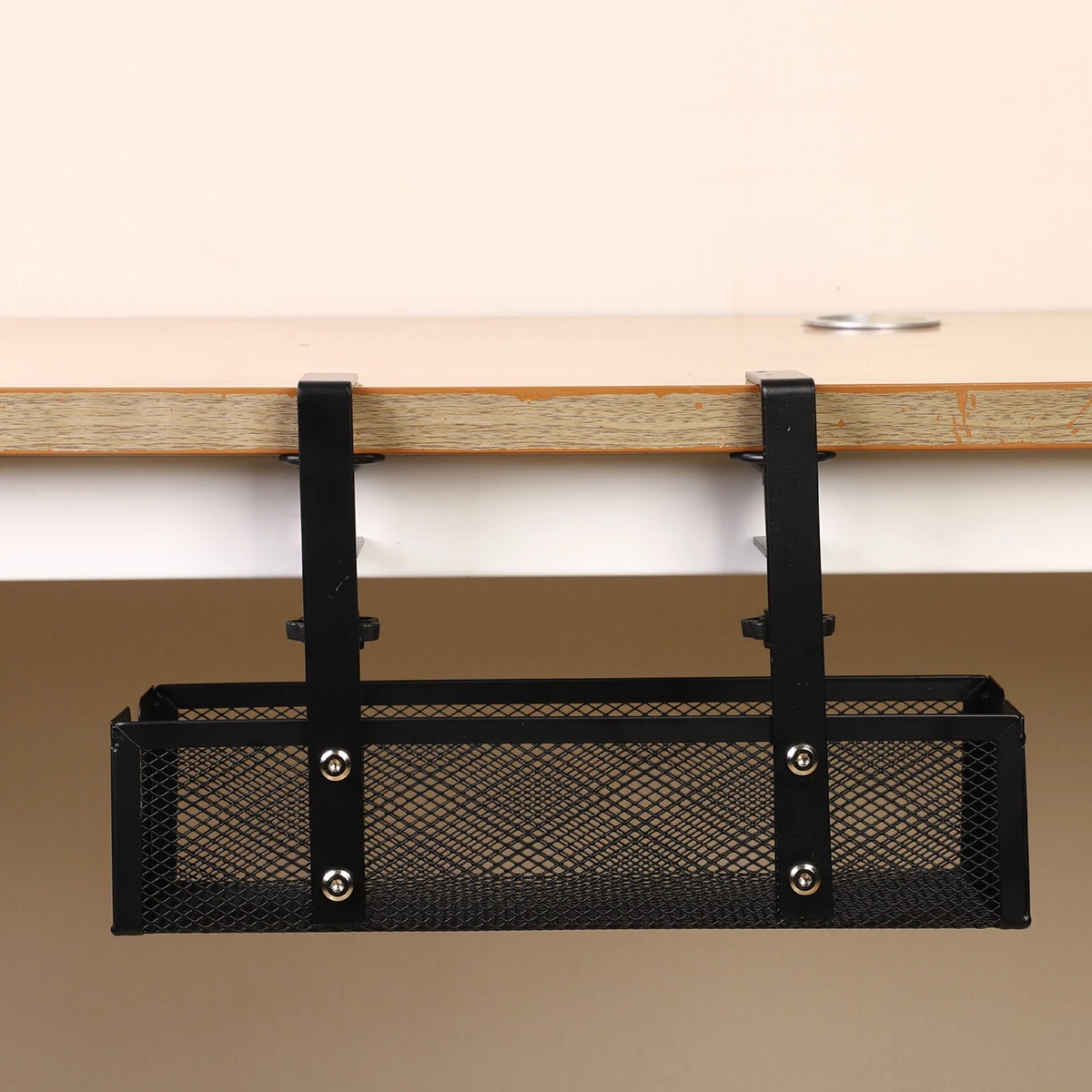 Metal Tray Shelf Wire Management Bracket Fits Most Computer Desks Home and Office Standing Desks