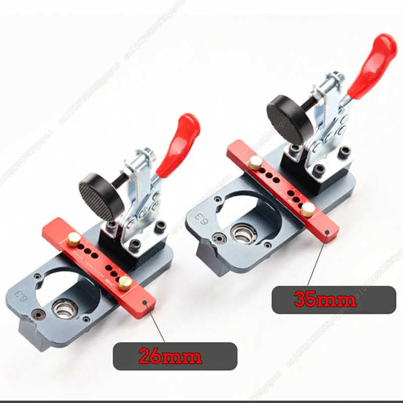 Concealed Hinge Jig And 26mm/35mm Hinge Boring Bit Woodworking Drilling Guide Locator With Fixture For Cabinet Cupboard Door