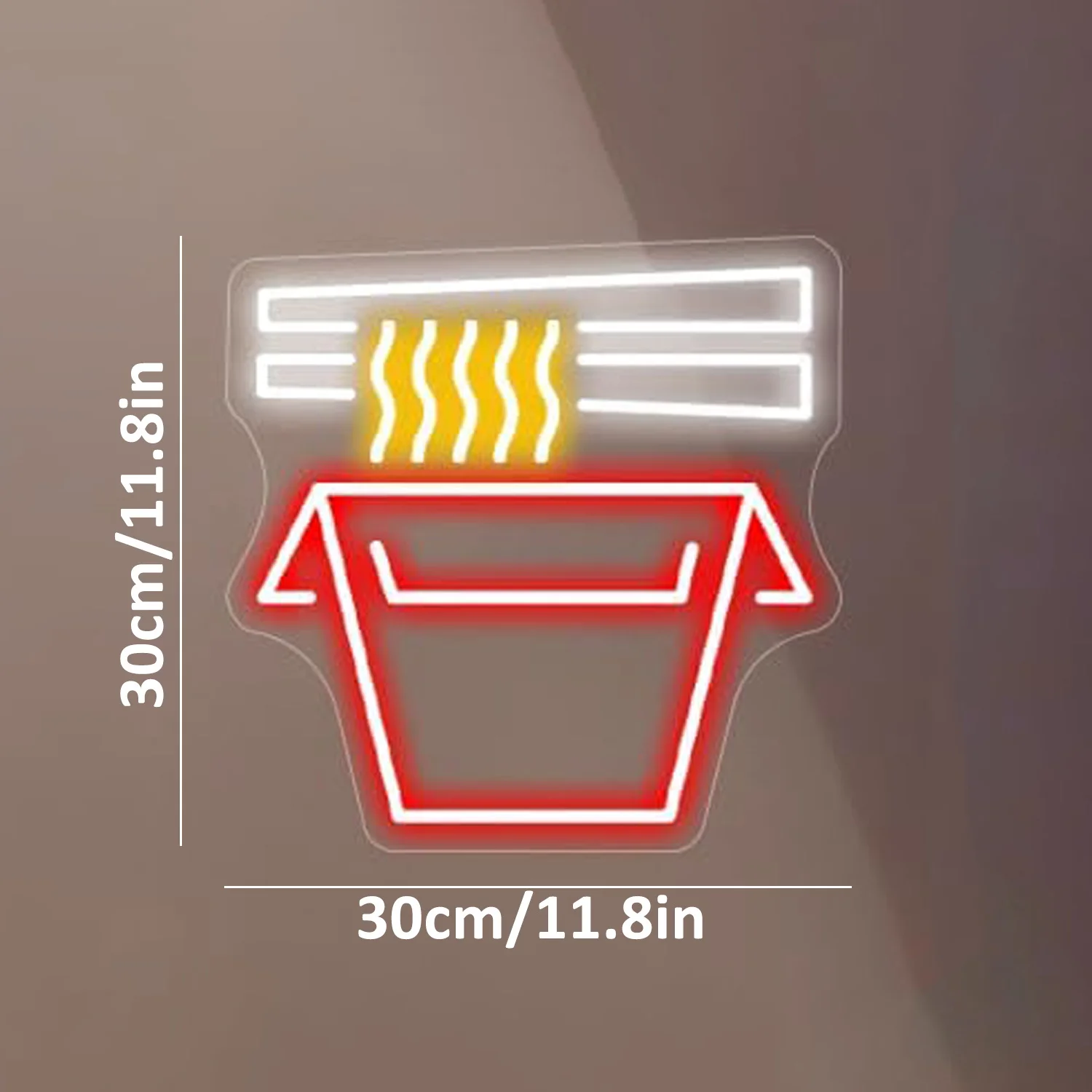 Ramen Neon Signs, USB Powered with Dimmable Switches, Home Bar, Kitchen, Food Signs for Wall Decoration