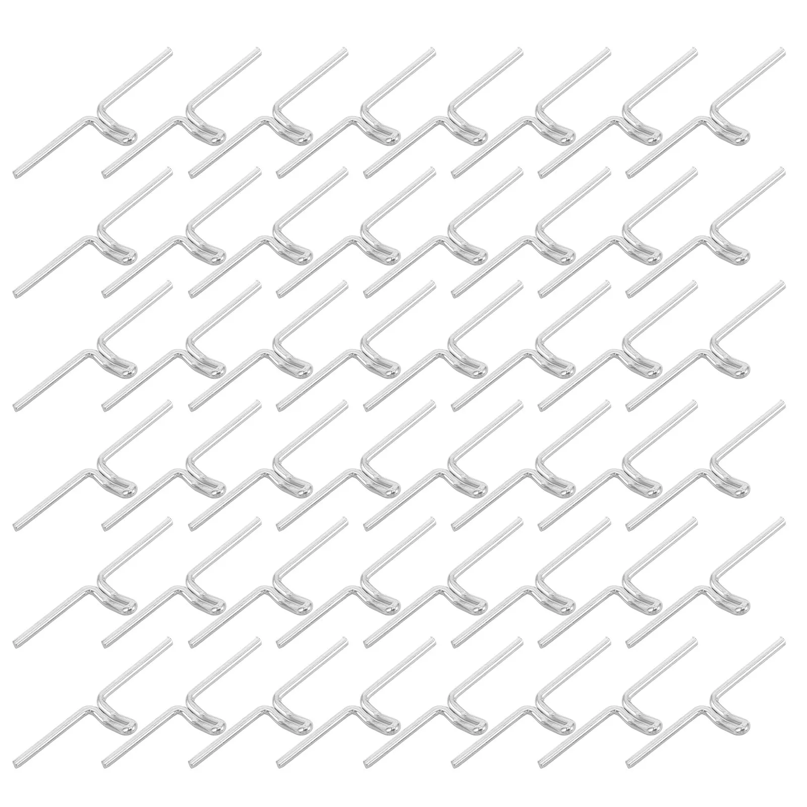 100Pcs Metal Chair Frame Clips Metal Webbing End Clips for Sofa Couch Repair Furniture Upholstery Clamp Secure Webbing to Frame