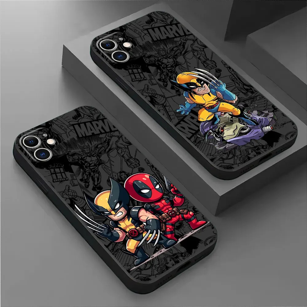 TPU Soft Phone Case for Google Pixel 8 Pro 6a 7 Pro 7a 6 Pro Marvel Deadpool And Wolverine Cartoon Capa Cover