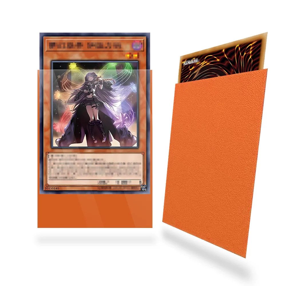 100 Stück 62x89mm Mattierte Weiche Kartenhüllen Top Loader Weiche TCG-Schutzhüllen für YGO Japanische Sammelkarten – Detail 3