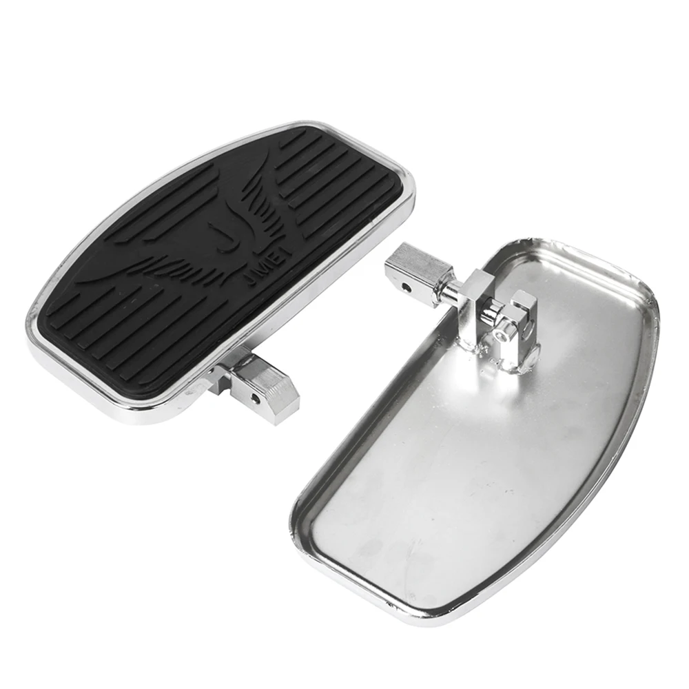 1 Pair Motorcycle Foot Rider Driver Footrest Floorboards For Universal Honda Shadow VTX 1300 1800 Suzuki Boulevard