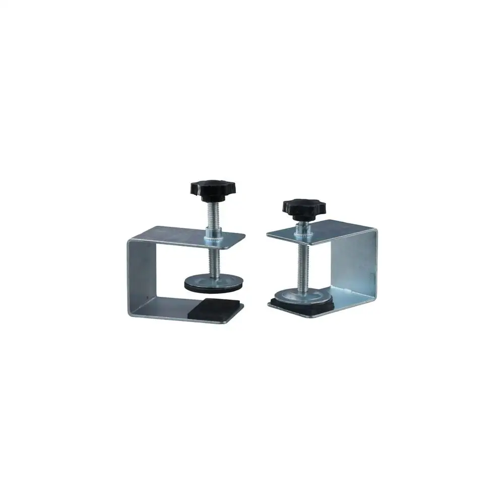 2 Pcs Adjustable Drawer Front Installation Clamps Zinc Silver Drawer Installation Fixing Clip Portable Universal