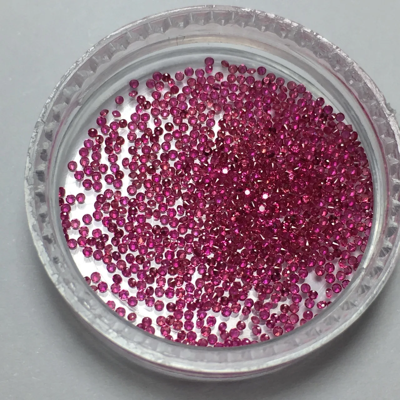 Factory Wholesale 100% Real Natural Round Rose Pink Ruby Gemstone Loose Gems Diy Material for Jewelry