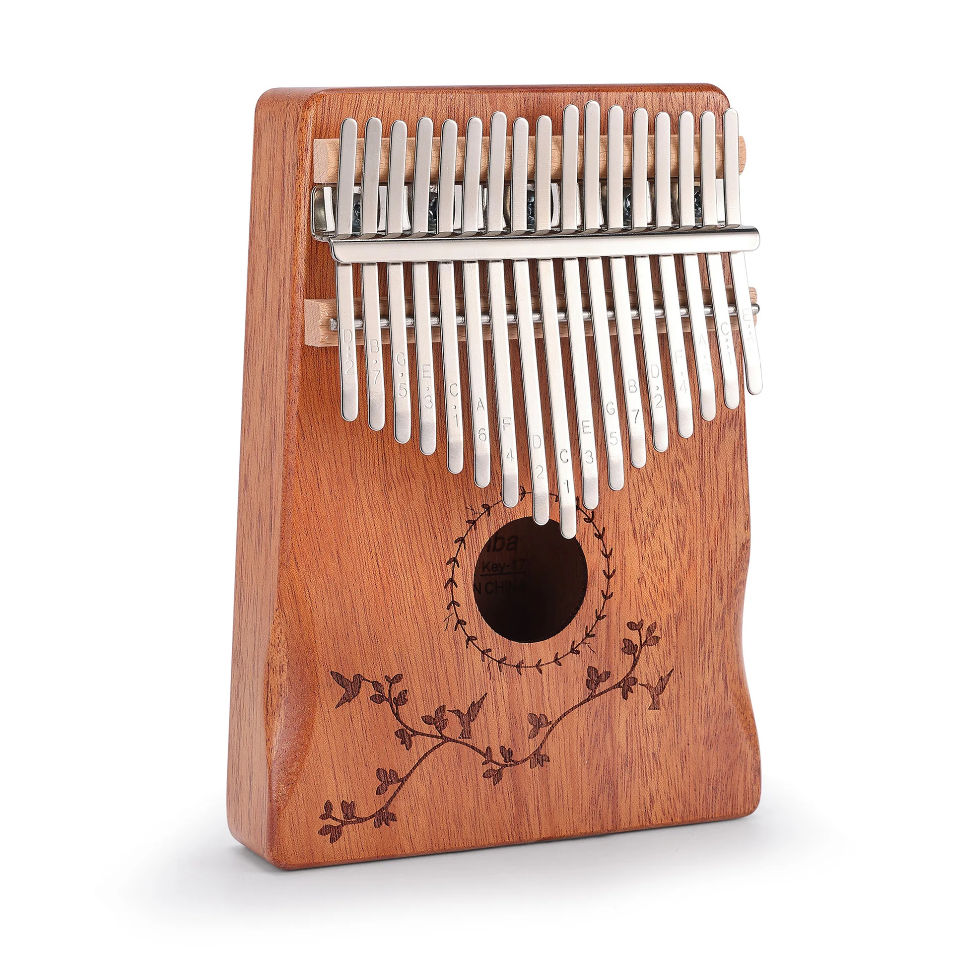 

17 Key Mahogany Thumb Piano Kalimba (plum Blossom)