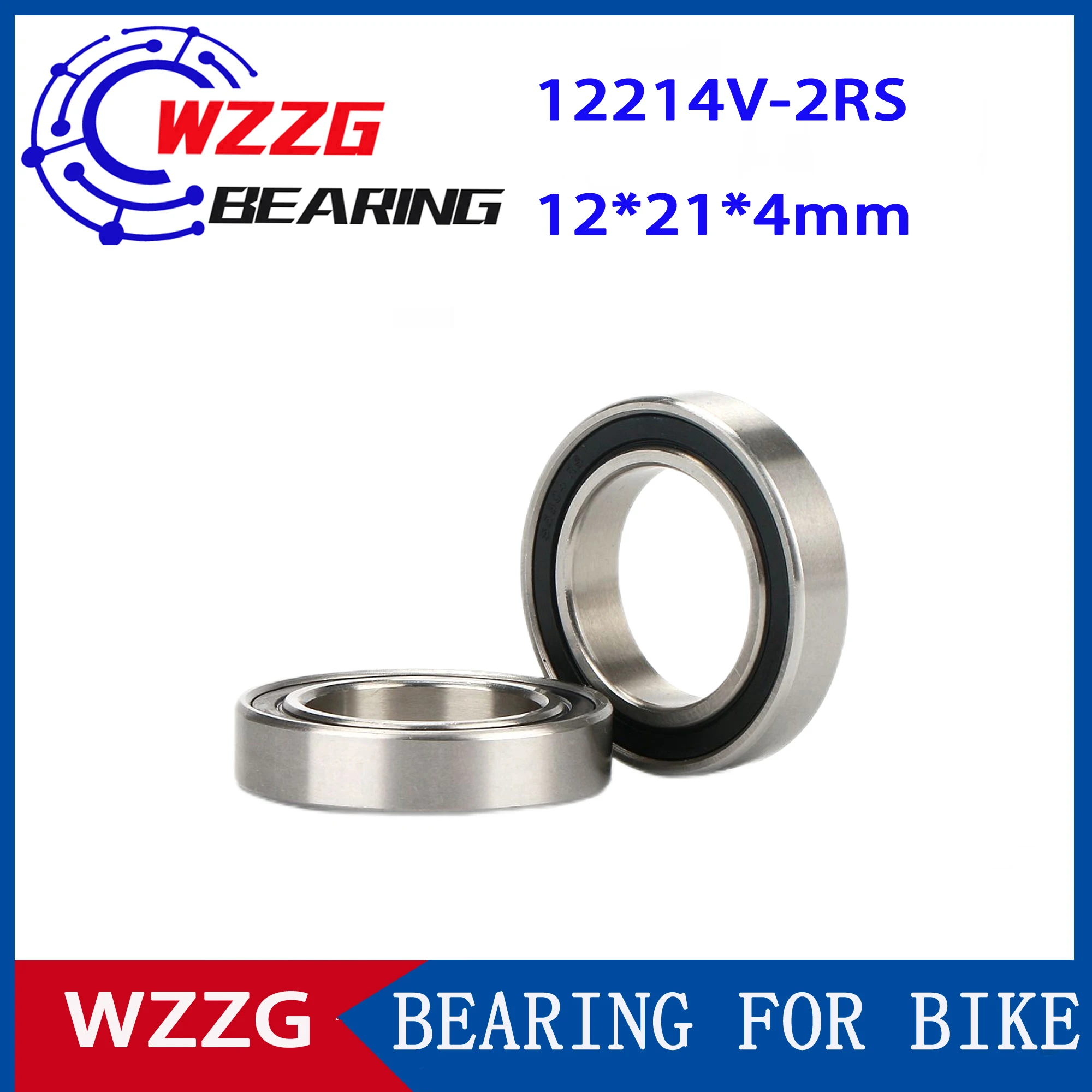 

WZZG 12214V-2RS (4 шт./лот) 12*21*4 мм подшипники ступицы для горного велосипеда