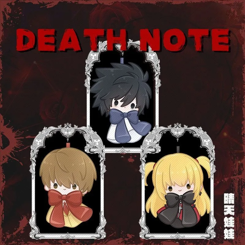 Death Note acrylic Keychain Light Yagami L Lawliet Misa Amane chibi cartoon bag pendant Phone Strap Attachment Car Key Accessory