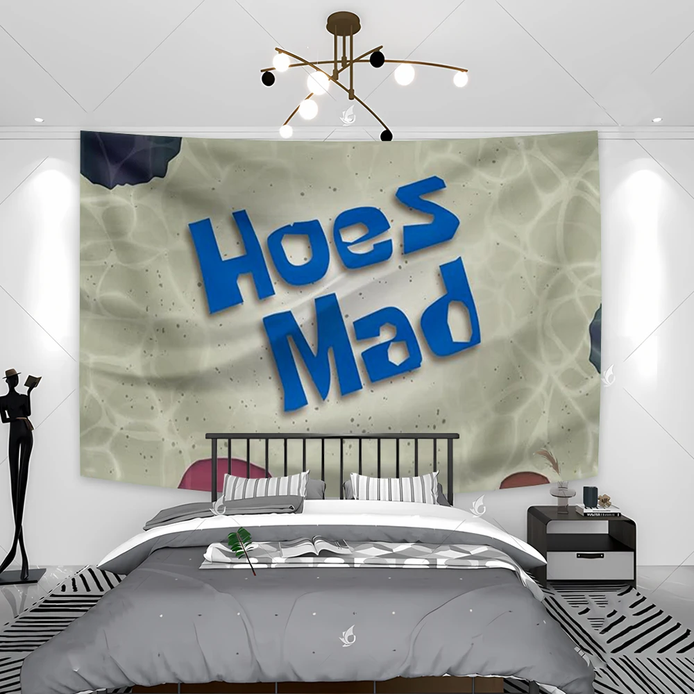 

90x150 см моиса безумно забавные художественные постеры обои гобелен полиэстер баннер изголовье эстетическое украшение комнаты фон ткань