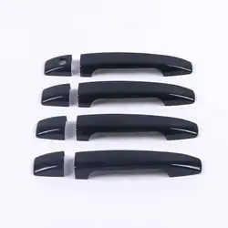 For Subaru Forester SH 2008 2009 2010 2011 2012 ABS Chrome Carbon Black Car Door Handle Cover Trims Car Styling Accessories