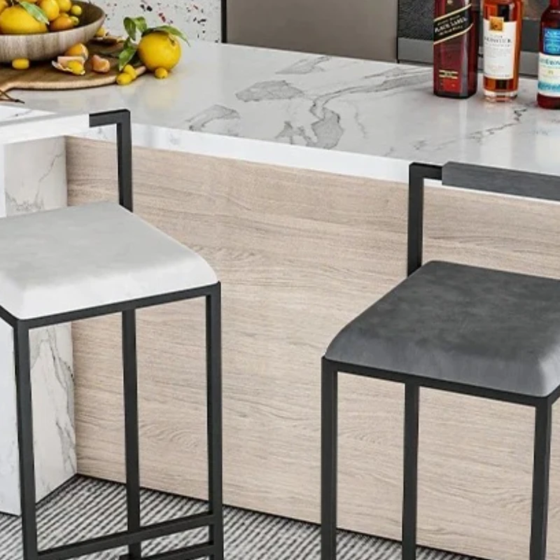 

Waterproof Bar Chairs Backrest Outdoor Metal Minimalistic Bedroom Counter Height Chairs Bar Stools Taburete Cocina Furniture