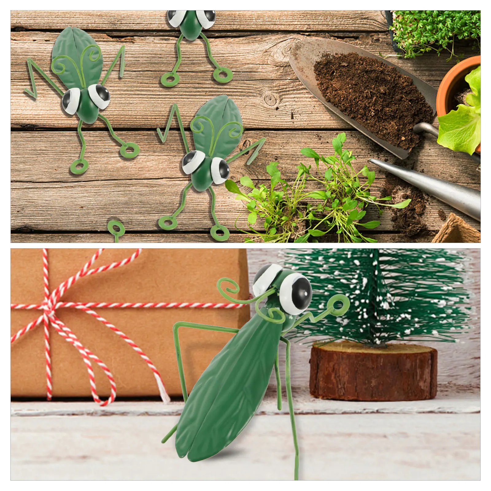 

1pc Premium Brass Ornament Lifelike Durable Figurine Decor for Home Party Festival Mall Iron Insect Statue Sculpture
