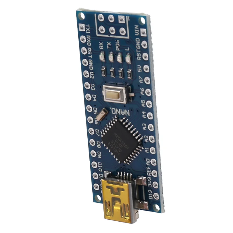 وحدة طاقة نانو V3.0 ATMEGA328P CH340G MICRO/TYPE-C/MNI مع رأس الدبوس نسخة محسنة أسلاك لوحة بدون لحام
