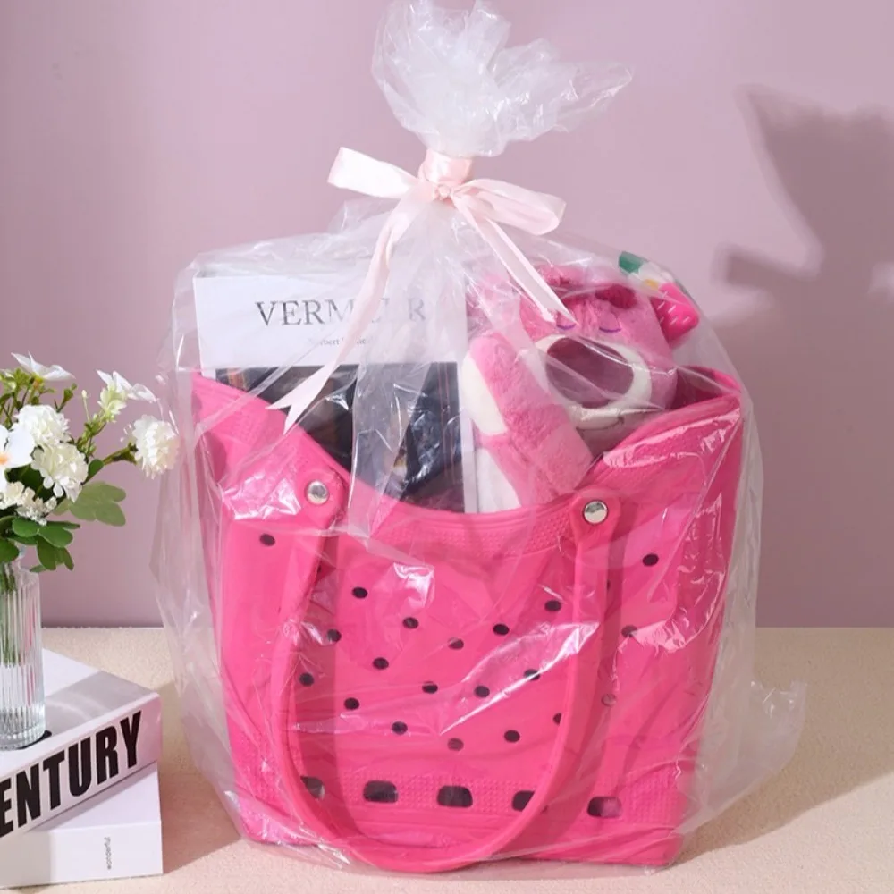 

Summer Style Large Capacity Women Fashion Handbag Waterproof Basket Beach Storage Bag EVA Minimalist Outdoor Tote Bag Shopping