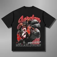 2025 Summer New La Michael Jordan Y2KT-shirt Printing Large Size Crew Neck Top Short Sleeve Men's and Women's Top T-shirt