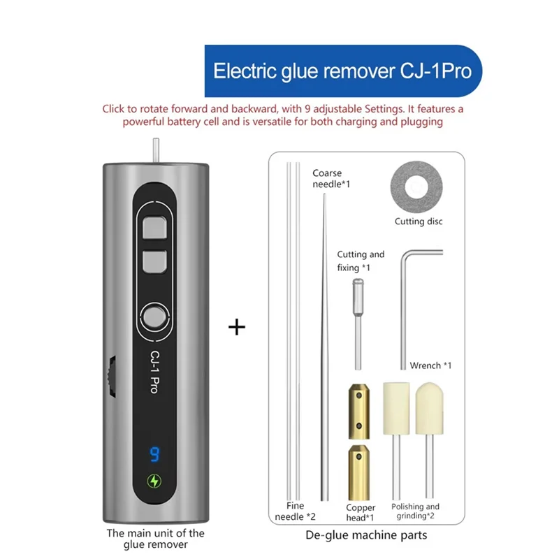 

DIGIT-Electric Glue Removal Pen For Smartphone PM Mobile Phone Repair Tool Can Remove Curved Glue In 9 Positions