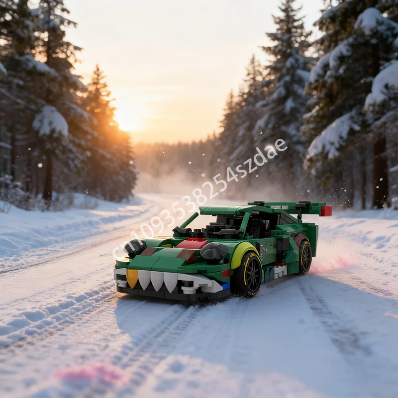 

398pcs MOC Porscheed Rexy City Champions Supercar Model Building Blocks Christmas Gift DIY Education Toy Brick Kids Birthday