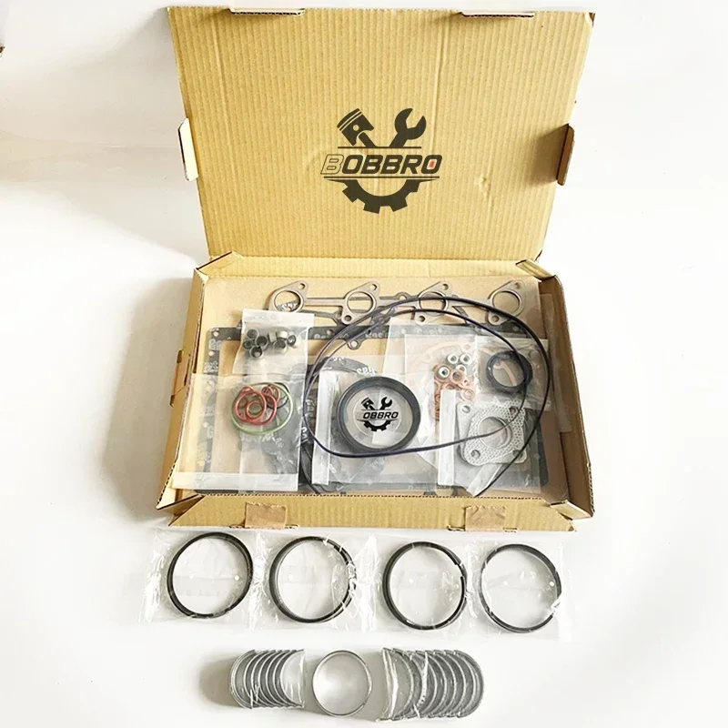 For Isuzu 3CA1 Engine Overhaul Re-ring Kit With Full Gasket Kit Rings Main And ConRod Bearing Set