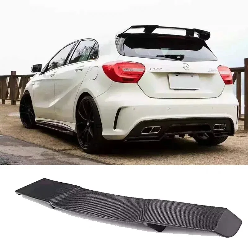 Carbon Fiber Tail Wing for Mercedes Benz A-class A260 250 A45 Modified Rear Spoiler Top Wing Body Kit Car Accessories