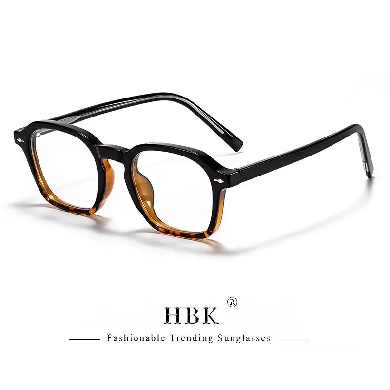 HBK Quadratische Herren-Brillenfassung Retro Hochwertige Marken-Brillen Damen Anti-Blaulicht Dekorative Brillen – Detail 15