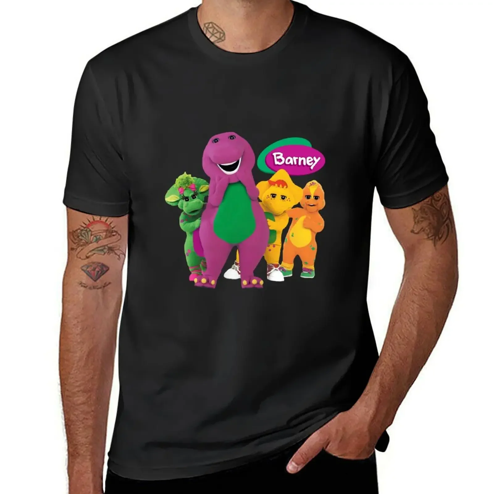 

Men's Dinosaur T-shirt, nice clothes, nice customs clothing, sleek training shirt Fashion casual street wear clothing oversized