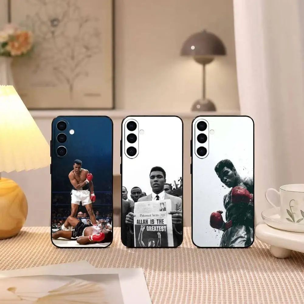 B-Boxer Muhammad A-Ali  Phone Case For Samsung Galaxy A73,A72,A71,A70,A53,A52,A51,Others Soft Black Cover