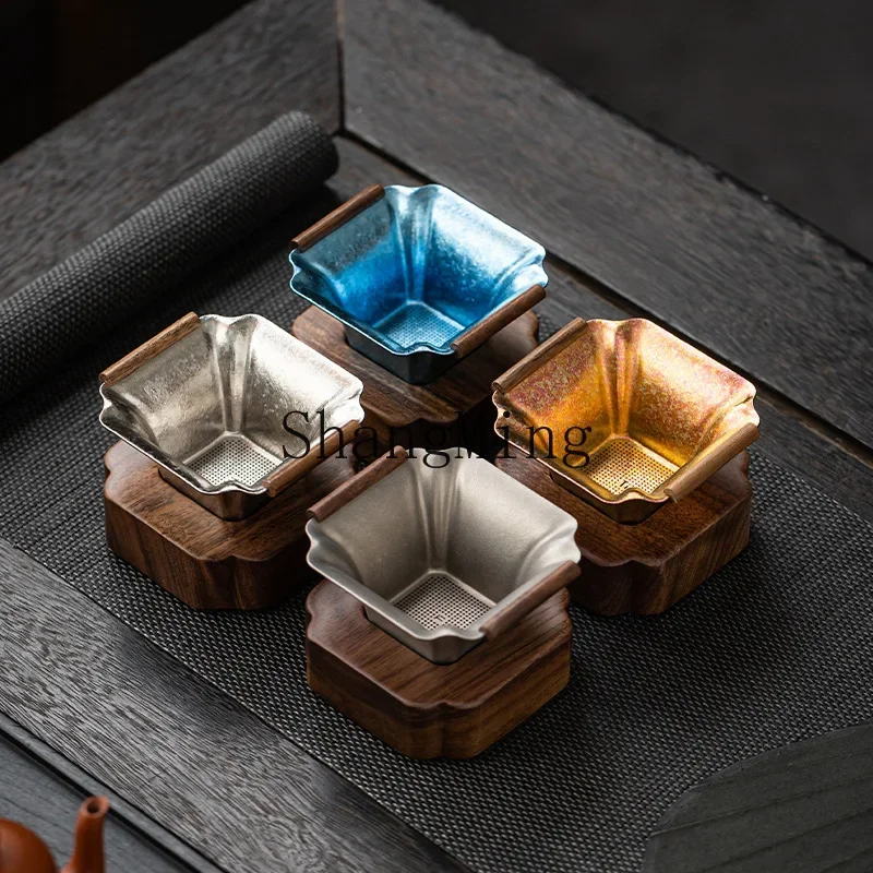 

CL pure titanium tea leak thousand-hole tea filter leak ultra-fine tea filter compartment fair
