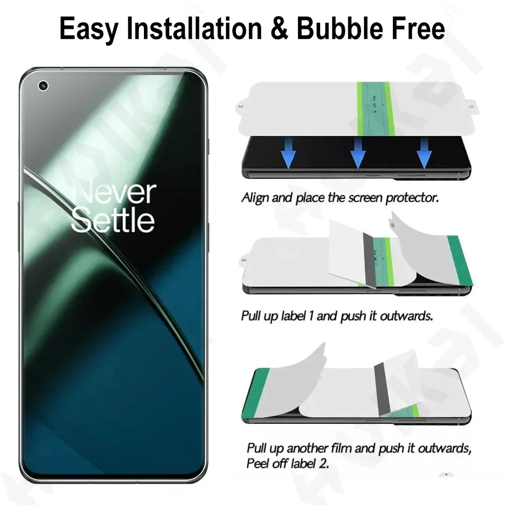 5 قطعة فيلم هيدروجيل ل OnePlus 15 13 12 11 10 Pro Nord 5 CE 5 2025 واقي شاشة منحني مضاد للتجسس حماية كاملة #6