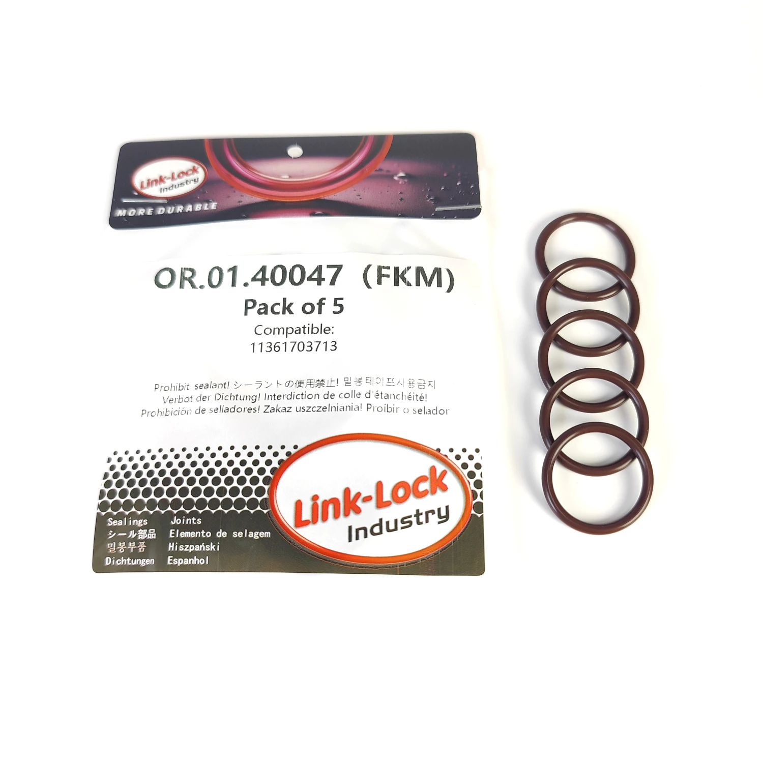 5PCS FKM Viton OR.01.40047 Engine VANOS O-Ring Gasket 11361703713 for BMW M50 M52 S52 M54
