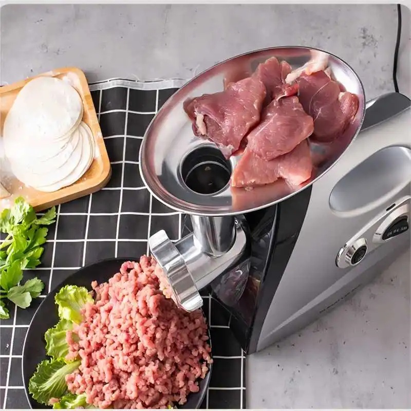 SUNATUR Electric Meat Grinder Blood Sausage Kitchen Machines Food Processor 700W Chopper Electric Food Crusher Kitchen Appliance