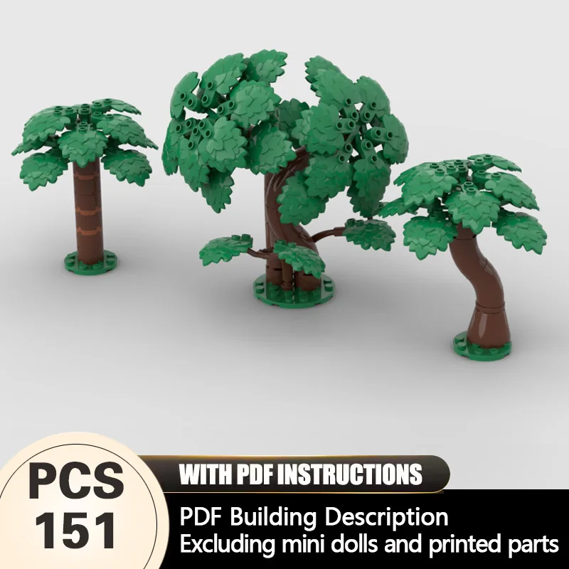 

Creators Animal Series Model MOC Building Bricks Landscape Tree Design Modular Technology Gifts Holiday Assemble Children Toys