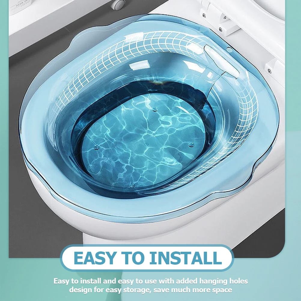 

1 Set Basin Postpartum Care Bathtub Women Hemorrhoid Relief Durable Material Easy Install Space Saving Tub For Toilet Seat Sitz