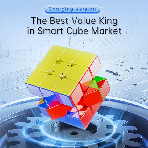 [Picube]-MoYu Weilong WRM V10 AI Smart Cube, Bluetooth, Magic Speed Ball-Core, Version Magic Gril, UV Speed Cube, Magico Puzzle