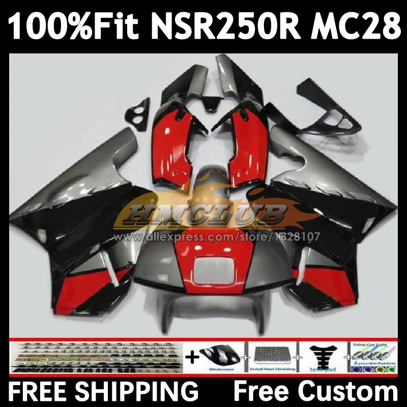 Injection For HONDA MC28 NSR250R 94 95 96 97 99 95No.19 NSR 250 250R NSR250 R 1994 1995 1996 1997 red silver 1998 1999 Fairing