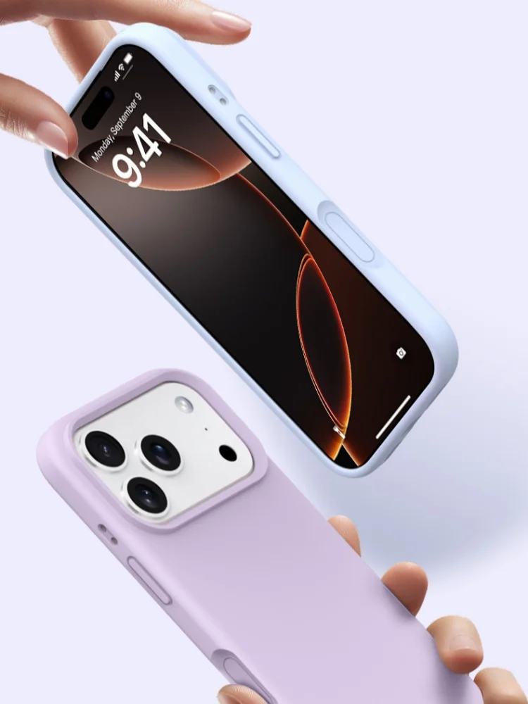 الأصلي الرسمية غطاء من السيليكون آيفون 17ProMax 16 13 12 15 14 برو الحالات الهاتف آيفون 16 13Pro 17 11 14 15 برو ماكس غطاء