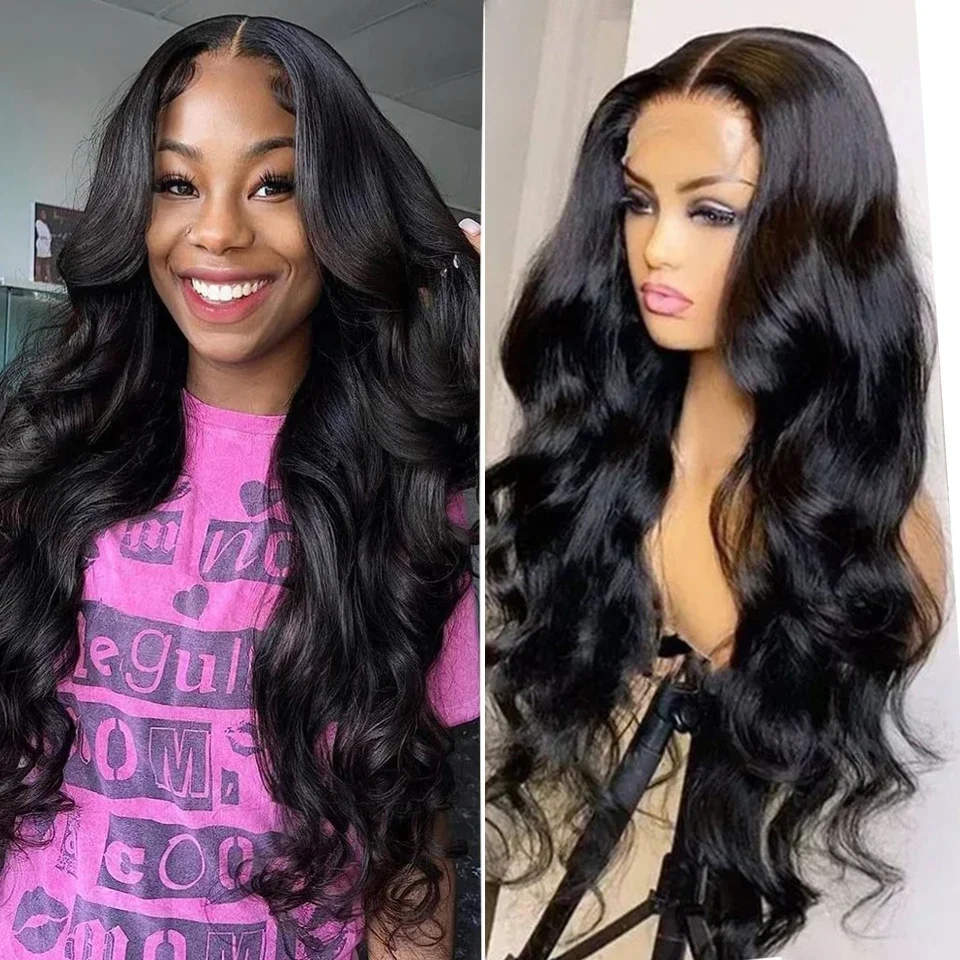 Gabrielle 30 inch 13x4 Body Wave Lace Front Wigs Pre Plucked 4x4 Human Hair Brazilian Human Hair Lace Frontal Wigs For Women