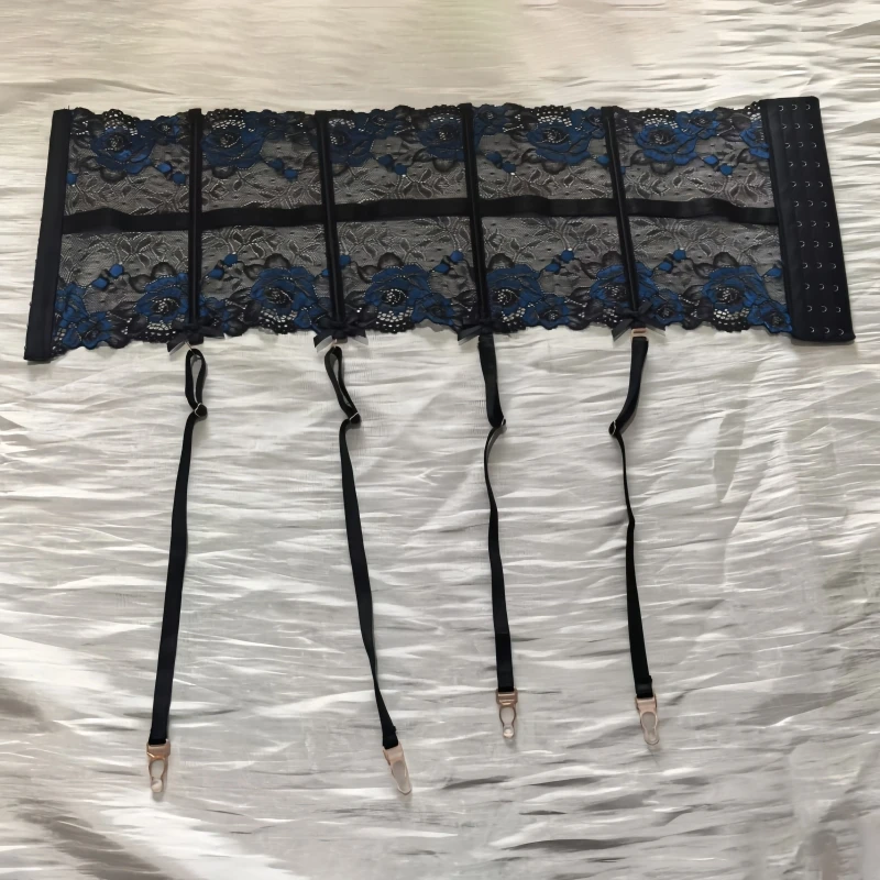 Gothic Laides High Waist Sexy Garter Belt Breathable Lace Shaping Suspender Belt Pole Dance Exotic Lingerie Party Costumes view 5