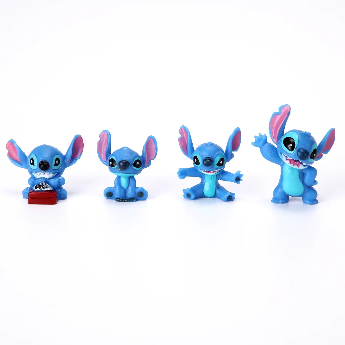 Figuras de acción de MINI Stitch para niños, muñecos de dibujos animados de Lilo y Stitch, modelo de decoración coleccionable, juguetes, regalo, 12 Uds.