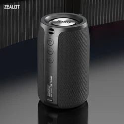 ZEALOT-S32 Portable Wireless Speaker Subwoofer Stereo Waterproof Powerful Column Outdoor Speakers Boom Box TF Card & AUX Audio