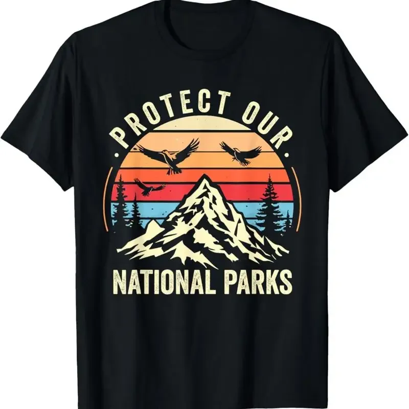 Protect Our National Parks Retro Nature Conservation T Shirt